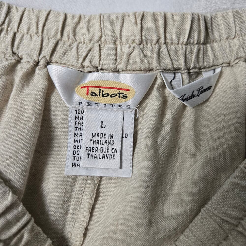Talbots 100% Irish Linen Midi Skirt Neutral – L - Picture 8 of 9